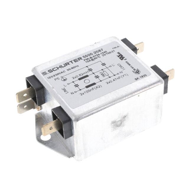 5500.2087 SCHURTER Inc.  Moduli di filtro di linea di alimentazione